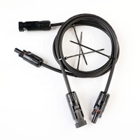 Sertifikasi CE Kabel Surya 1m/2m/3m/4m/5m 12AWG/10AWG dengan Konektor MC Male Female