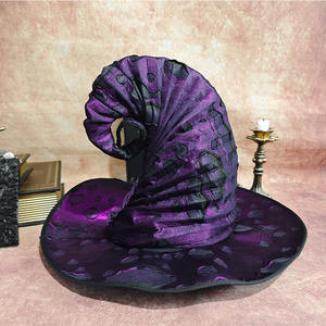 Chapeau cassé de fête de prix direct d'usine en gros nouveau style classique meilleur vendeur chapeau de sorcière de sort noir pour Halloween - Product Image 4