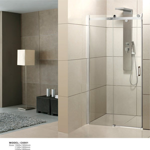<span class=keywords><strong>Porte</strong></span> <span class=keywords><strong>de</strong></span> <span class=keywords><strong>douche</strong></span> d'angle incurvée en aluminium au design contemporain - Product Image 4