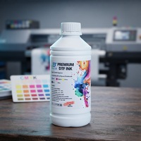 JC Tinta Pigmen Tekstil Berbasis Air Berkualitas Tinggi untuk CMYK Putih untuk Printer L1800 XP600 I3200 Transfer Panas