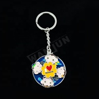 Individuelle Anime-Cartoon-Vintage-Schlüsselanhänger aus Zinklegierung, Metall-Charms, Blanko-Ringe zum Anpassen mit Logo, Großhandel, Wasserdicht, Strapazierfähig, für Autos