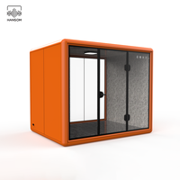Cabine de bureau insonorisée acoustique pour réunions et appels téléphoniques, prix usine
