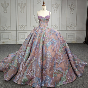 Robes de soirée sans bretelles en perles pour femmes, pour fête de 15 ans, Vestidos De Fiesta Largos Elegantes Y Talla Plus Jancember 6600-1 - Product Image 4