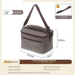 Sac isotherme portable de grande capacité 30L en polyester pour le camping en plein air et les sports - Product Image 6