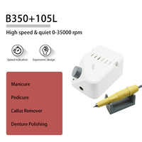 Nouvelle arrivée, modèle B350, moteur à balais 35000 tr/min, perceuse à ongles à faible vibration, puissance 65W, perceuse à ongles pour salon de manucure professionnel