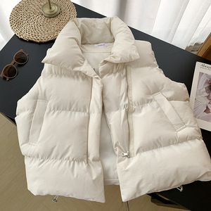 Nuevo Chaleco de Punto para <span class=keywords><strong>Mujer</strong></span>, Otoño-Invierno, Talla Grande, Cálido, Suave al Tacto, con Bolsillos y Cierre, Sin Mangas - Product Image 3