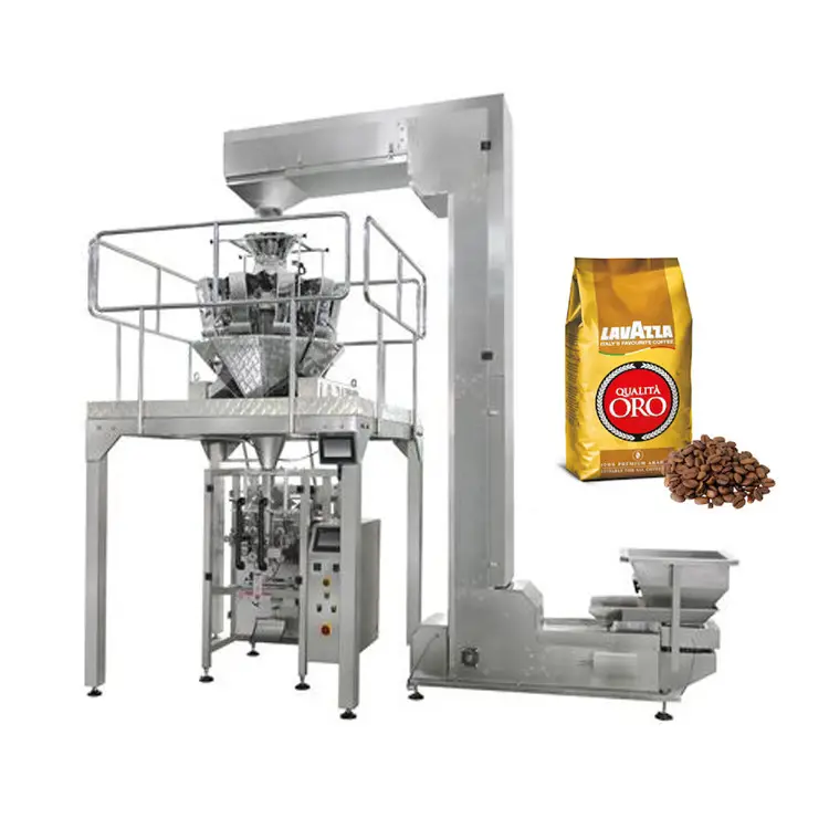 자동 포장 가방 1kg 커피 콩 과립 포장 기계 degas 밸브 자동 곡물 basmati 쌀 포장 기계