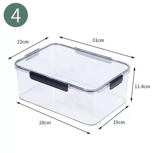 Boîte de conservation alimentaire transparente en plastique de qualité supérieure pour kimchi, congélation et <span class=keywords><strong>micro</strong></span>-ondes - Product Image 4