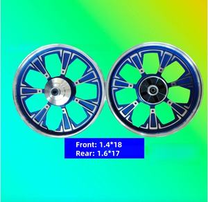 Roues de moto Supermoto et autres systèmes de carrosserie pour motos CG150 CG125, roues en alliage 1.4 x 18 pouces et 1.6 x 17 pouces - Product Image 2