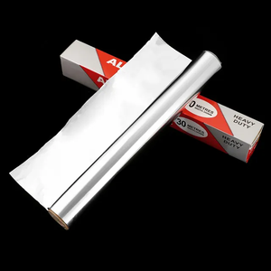 Papier <span class=keywords><strong>d</strong></span>'<span class=keywords><strong>aluminium</strong></span> ménager de petite taille 12 po x 20 pi, <span class=keywords><strong>feuille</strong></span> <span class=keywords><strong>d</strong></span>'<span class=keywords><strong>aluminium</strong></span> épaisse de 18 microns très résistante pour four grille-pain - Product Image 3