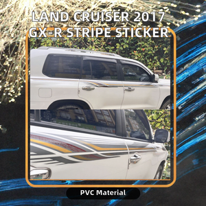 <b>Car</b> Body <b>Decals</b> <b>Sticker</b> for Land Cruiser 2017 GX-R up Hotsale Stripe Line PVC 0.5 Mil LC-231 - Product Image 2