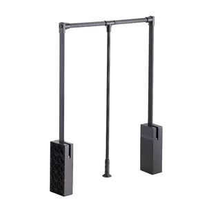 Pull Down Kledingkast Rail Lift Inklapbare Kast Staaf Intrekbare Garderobe Opknoping Staaf Lift Pull Down Kleerhanger