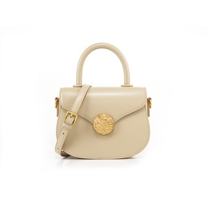 Sacs à main élégants de qualité supérieure pour femmes, sacs à main classiques en cuir véritable, fermeture à boucle, sangle amovible portable - Product Image 5