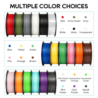 Tiges en plastique Petg de haute qualité 1.75mm 1kg matériel d'impression 3d soigneusement roulé Fdm 3d matériel d'imprimante multicolore