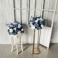 Boules de fleurs artificielles bleu royal C-497 en gros, fleurs de mariage bleues et violettes pour la décoration d'événements, de fêtes et d'anniversaires