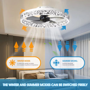 <span class=keywords><strong>Ventilateur</strong></span> de plafond LED intelligent avec télécommande Corps en fer pour salon chambre éclairage <span class=keywords><strong>ventilateur</strong></span> luminaires - Product Image 2
