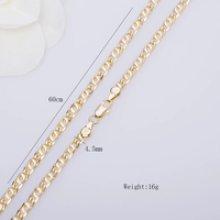 Collares y Cadenas de Joyería Laminada en Oro de 18k, 24k, 14k y 10k para Mujer, Estilo Árabe Original