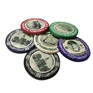 赌场粘土工厂定制批发优质扑克筹码套装