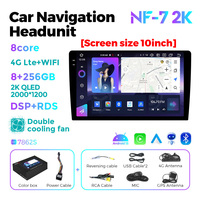 NaviFly NF Android 13 8 core 2K écran autoradio pour unité principale 9/10 pouces prise en charge commande vocale 360 caméra DVR