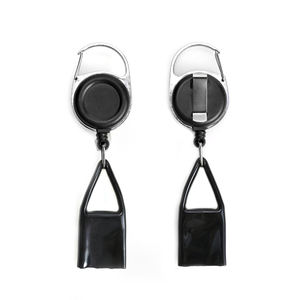 易拉可伸缩钥匙扣打火机外壳支架登山扣背夹ABS徽章卷轴扣促销商务礼品 - Product Image 2