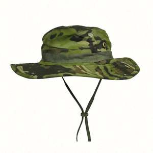 Sombreros de safari de ala ancha con protección UV para el sol de verano, sombreros tipo bucket, sombreros de pesca de malla con estampado de camuflaje - Product Image 2