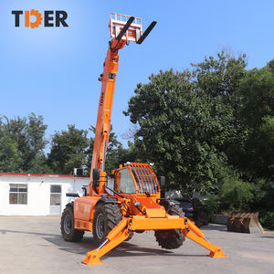 آلة مناولة عن بعد 4 طن 5 طن 14 متر 18 متر ارتفاع الرفع 4wd 4x4 عجلة محرك تلسكوبي رافعة شوكية رافعة شوكية - Product Image 4