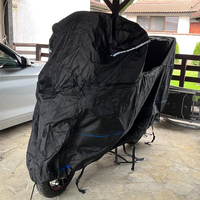 Couverture extérieure de moto de 420D Oxford Couverture imperméable de bâche de moto de protection UV avec le boîtier supérieur