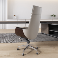 Fauteuil de bureau ergonomique moderne neuf en gros, dossier haut, réglable, base en acier inoxydable, mobilier de salon