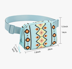Mode Trendy Aztec Printed Gürtel tasche Gürtel tasche Bohomia Vintage Nylon <span class=keywords><strong>Running</strong></span> Brusttasche Wasserdichte Reise Wandern Taillen tasche - Product Image 2