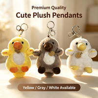 Porte-clés en peluche canard 3 couleurs, adorable jouet en peluche ornithoryphane, pendentif personnalisé, breloque de sac souple pour enfants et femmes
