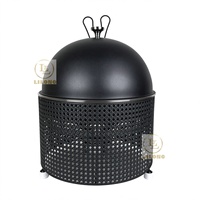 Nouveau design – Plat de service noir en acier inoxydable 8L avec cadre perforé – Chauffe-plat pour buffet d'hôtel, mariage et traiteur