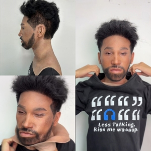 Máscara <span class=keywords><strong>de</strong></span> Cabeza <span class=keywords><strong>de</strong></span> Silicona para <span class=keywords><strong>Hombre</strong></span>, Alta Elasticidad, Suave, Reutilizable, Hecha a Mano, con Barba y Cabello, para Disfraces <span class=keywords><strong>de</strong></span> Cine, Televisión y Cosplay - Product Image 3