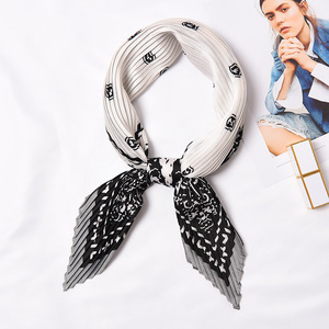 Genya – foulard en soie <span class=keywords><strong>pour</strong></span> femme et fille, <span class=keywords><strong>Bandana</strong></span> style Boho - Product Image 6