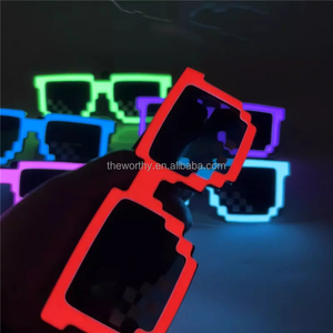 Lunettes Mosaïque LED T-Worthy EL Lunettes de Soleil Clignotantes Néon pour Anniversaire Mariage Festival Décoration de Noël Fournitures - Product Image 1
