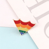 Broche en forme de coeur LGBT, ballon à Air chaud, filet en émail arc-en-ciel, vêtements pour amoureux, épingle de revers