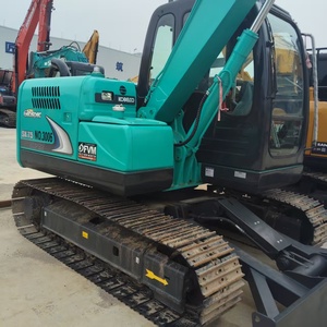 Excavatrice Kobelco SK75-8 d'occasion avec godet de 0,4 m³ pour travaux de terrassement agricole et municipal - Product Image 4