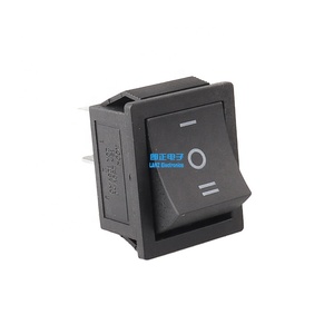 Mini Interruptor Basculante Negro <span class=keywords><strong>de</strong></span> Encendido-Apagado-Encendido, 3/6 Pines, CA 6A/250V 10A/125V, Uso Industrial con Certificación CQC - Product Image 1