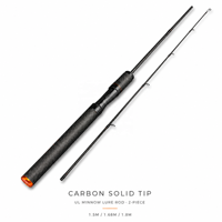 Harga Terjangkau Ultra Ringan 1.68M 1.8M 1.98M Serat Karbon 2 Seksi Joran Pancing Bass untuk Air Tawar Casting Spinning Fishing Rods