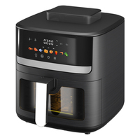 Friteuse à air électrique multifonctionnelle 7L Real Steam 360 °   Friteuse à air chaud vapeur noire domestique à réduction de graisse par chaleur