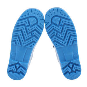 Les abattoirs utilisent des bottes <span class=keywords><strong>de</strong></span> pluie à semelle bleue bottes <span class=keywords><strong>de</strong></span> pluie en PVC à tige blanche bottes <span class=keywords><strong>de</strong></span> pluie étanches à l'<span class=keywords><strong>eau</strong></span> - Product Image 4