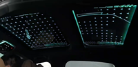 Luz Interior de cielo estrellado LED automático para Benz Clase C W204, dos techos corredizos, película de techo panorámico para coche