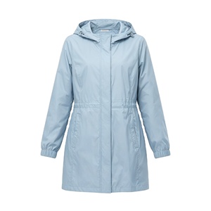 <span class=keywords><strong>Manteau</strong></span> de pluie long imperméable à fermeture éclair pour femmes manteaux de trench décontractés compressibles avec capuche coupe-vent imprimé veste de pluie adulte - Product Image 6