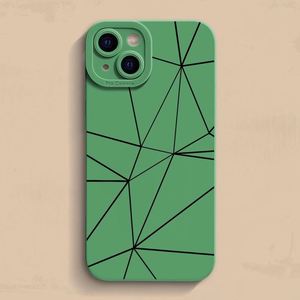 Coque de téléphone Apple 17, 15pro13, 16E12, 11 Advanced, 7xs8, 14, Simple, Commerce extérieur, Vente en gros, Collection Gathering Point Line - Product Image 6