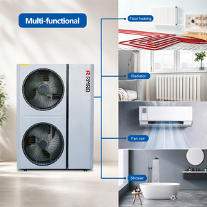 Pompe à chaleur EVI OEM 16,8 kW R32 R410A pour chauffage extérieur d'hôtels, refroidissement et eau chaude sans réservoir, pompe à chaleur air-eau - Product Image 4