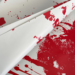 Halloween Blood Handprint Disposable Tablecloth Oil Proof <b>Waterproof</b> Party <b>Table</b> <b>Cover</b> for Theme Party Gathering Decor - Product Image 3