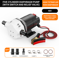 Pompe à diaphragme électrique Cavitt multifonctionnelle 12V/24V/48V HIGH TETRAFLUO RONDIAPHRAGM avec interrupteur pour l'agriculture