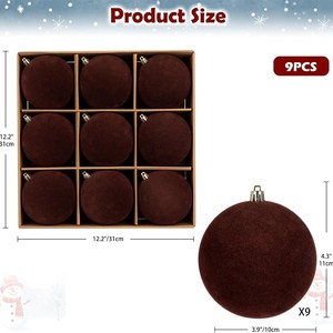 Adornos y Bolas Colgantes para Árbol de Navidad, Estilo 2026, Disponibles en Varios Colores y Tamaños, Regalos Ideales y Decoraciones para Fiestas - Product Image 2