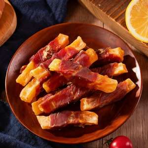 Yüksek kaliteli organik ördek sarılmış tatlı patates tavuk Chew Sticks evcil hayvan yemi yüksek <span class=keywords><strong>Protein</strong></span> köpek eğitim cilt ceket sağlık - Product Image 4