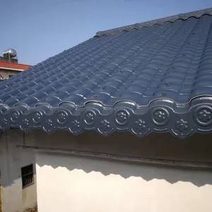 Tuiles de toit en plastique ondulé en résine synthétique traditionnelle certifiées ASTM, <span class=keywords><strong>isolation</strong></span> durable, garantie 5 ans et plus pour les hôtels et les parcs - Product Image 6