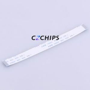 KH-FFC-A1.0-8P-100MM FFC Cable (Flexible Flat Cable) P=1mm Connector 8P 1mm 0.3mm Non-Inverting - Product Image 1